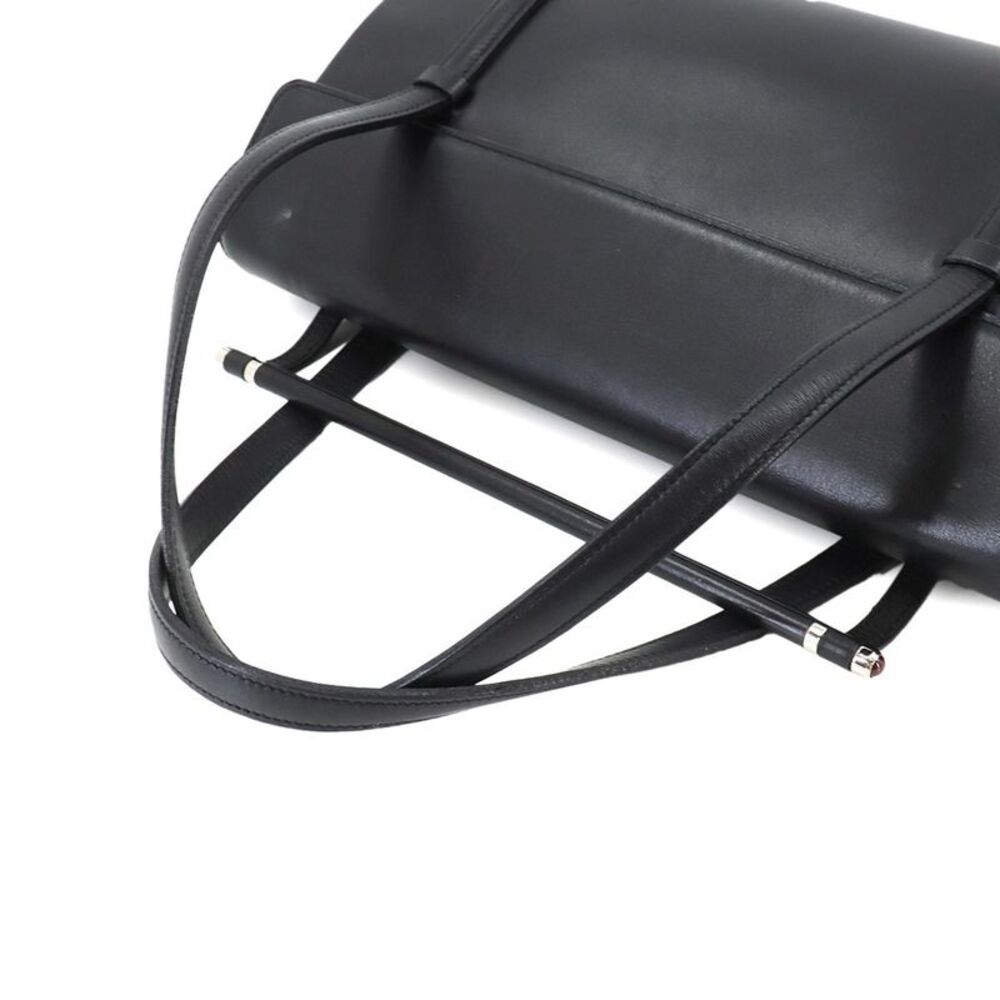 Cartier Cabochon Black Leather Handbag (Pre-Owned) - Picture 4 of 10